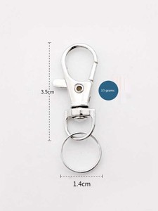 Electric Car Keychain Small Flashlight Hook U Disk Hook 14mm Key Ring Dog Buckle Lobster Buckle DIY Jewelry Accessories