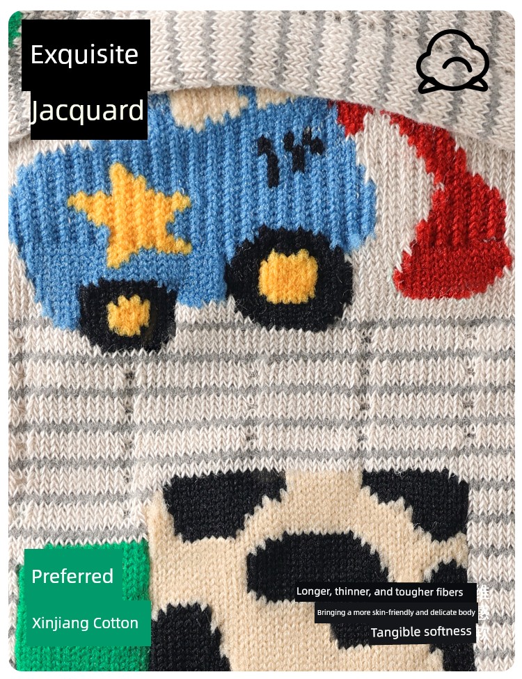 Youkeli Baby Floor Socks, Infant Mesh Mid-Tube Socks, Spring and Summer Thin Style Boys' Socks, Indoor Non-Slip Toddler Socks — 2