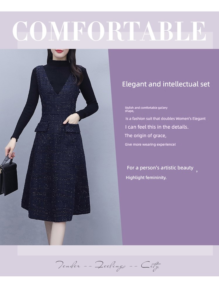 Wool Autumn and winter atmosphere Vest Medium length Lay a foundation vest