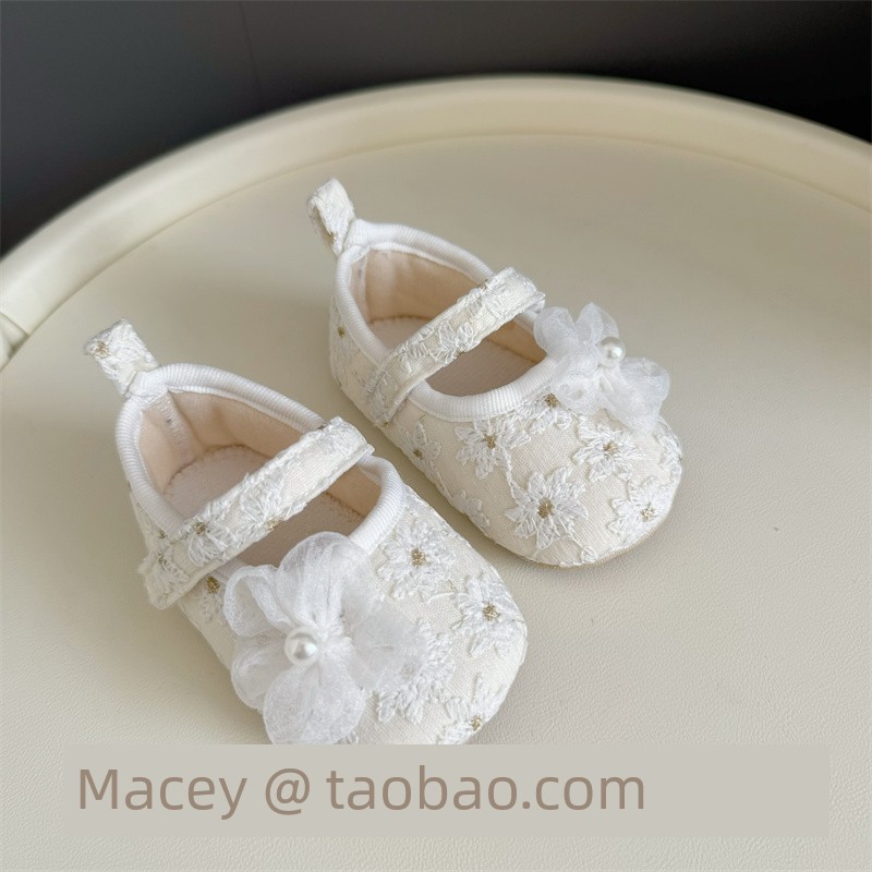 24 New Arrival Spring and Summer Baby Soft Sole Shoes 0-1 Year Old Tight Baby Toddler Flats 6-12 Months Princess Shoes — 6
