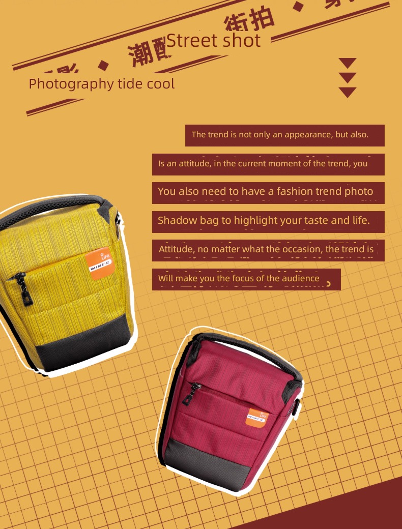 winer One shoulder Messenger a7m3 Fuji xt4 camera bag