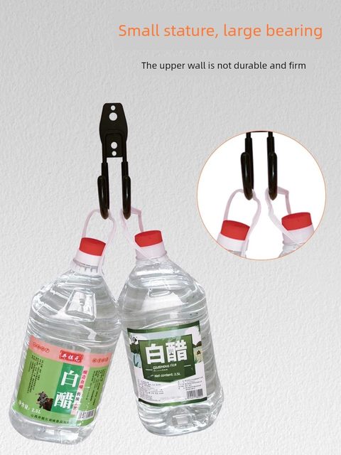 Metal hook wall adhesive pipe garage power tool cable ladder heavy duty load bearing storage large hook