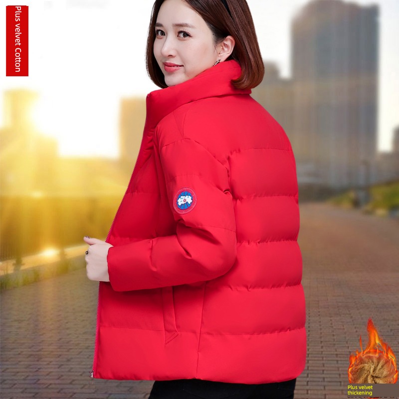 have cash less than that is registered in the accounts Autumn and winter Plush thickening middle age mom Cotton
