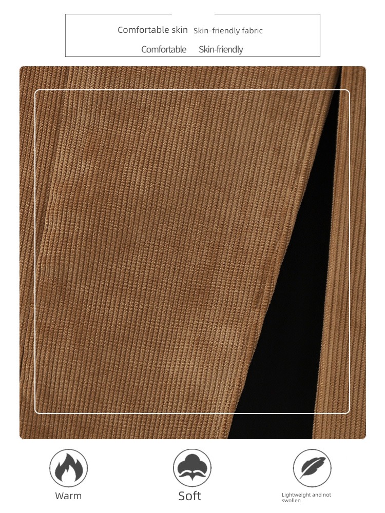 High waist Show thin little chap Fork corduroy skirt
