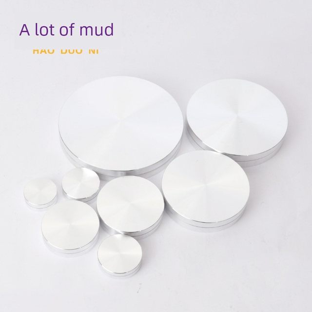 Miniature aluminum alloy turntable figure base ceramic sculpture turntable model mini turntable handicraft display stand