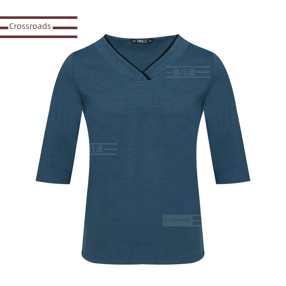 middle age three quarter sleeve Big size Fat mm jacket Undershirt