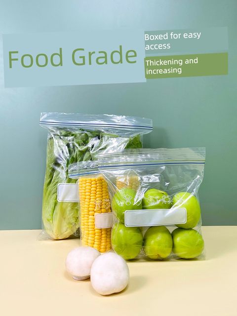 Sealed bag Food grade fresh-keeping bag Self-sealed bag Plastic sealing thickened household freezing multi-function refrigerator storage bag