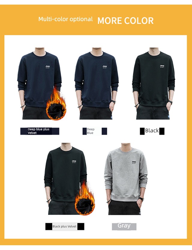 Jeep jeep autumn Round neck Condom leisure time Sweater