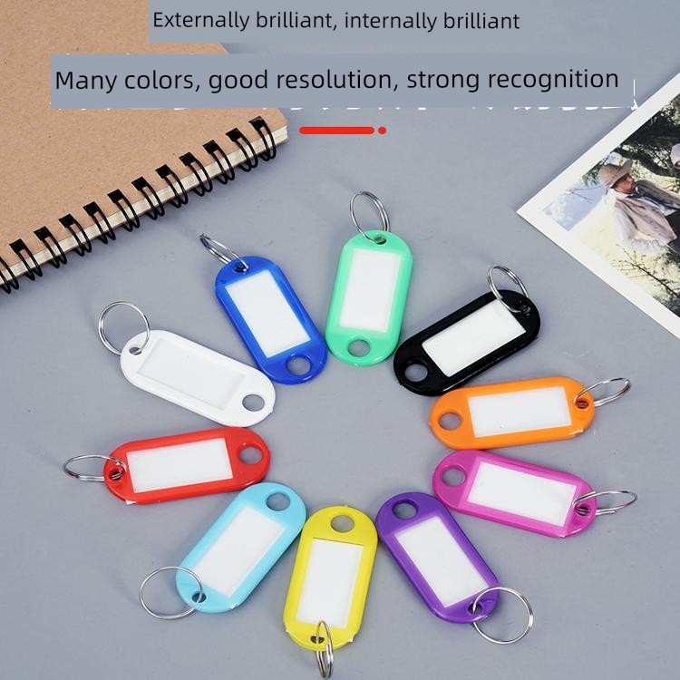 Key Plate Label Sticker Keychain Ring Storage Key Identification Number Tag Note Intermediary Number Card for Classification