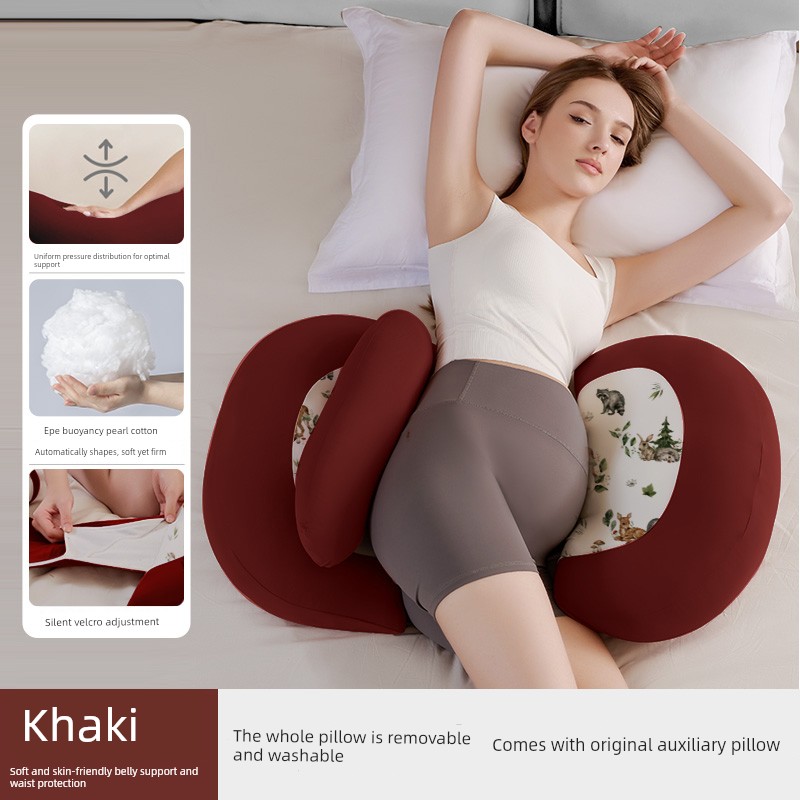 Kangbeibang Maternity Pillow, Waist-Protecting Side Sleeping Pillow, Abdominal Support, Special Sleeping Aid for Pregnant Women, U-Shaped Side Sleeping — 5