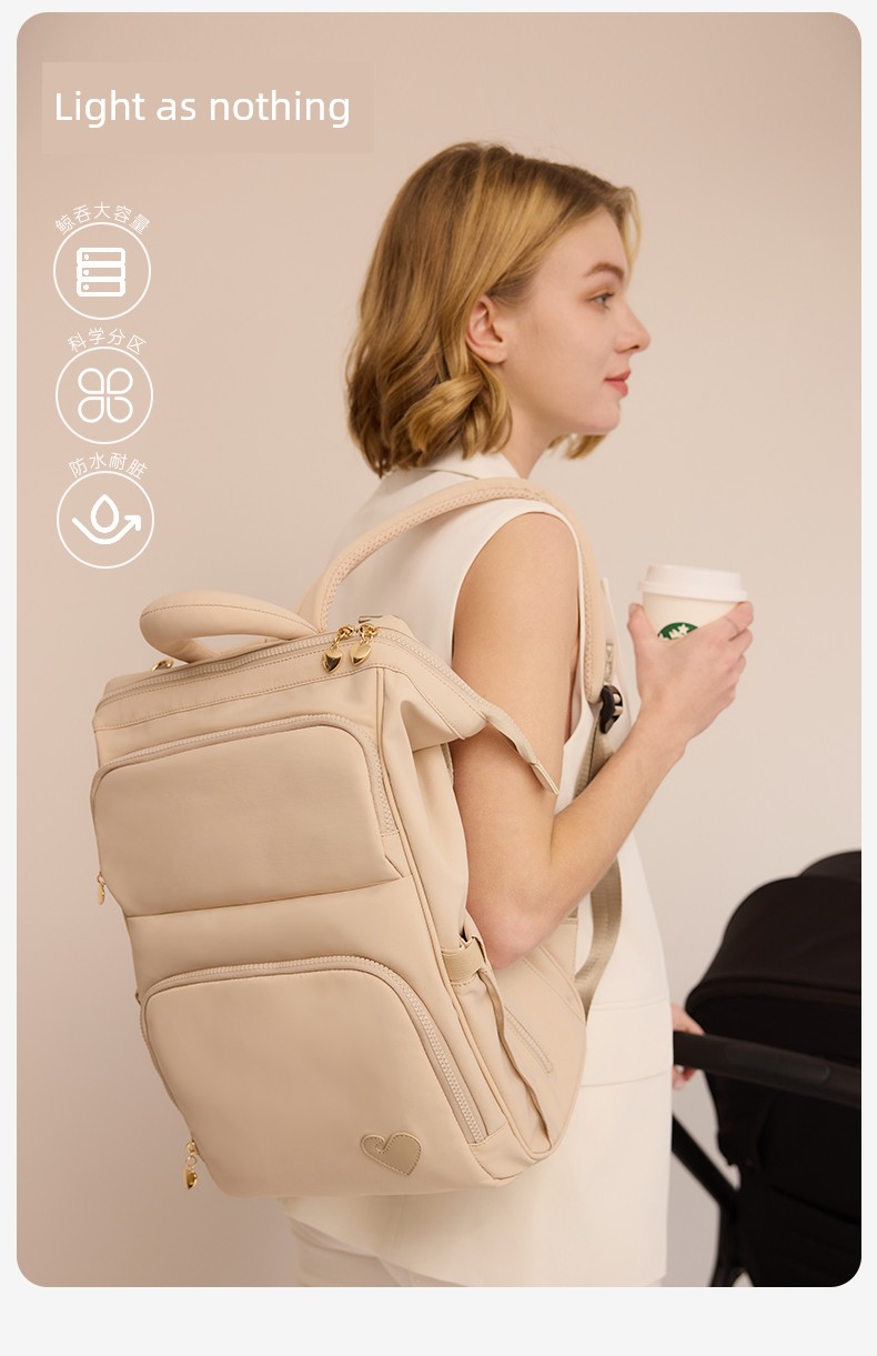 Loveloc Mommy Bag, Lightweight Large-Capacity Backpack for Mothers and Babies When Going Out, Multifunctional Backpack, New Model — 2