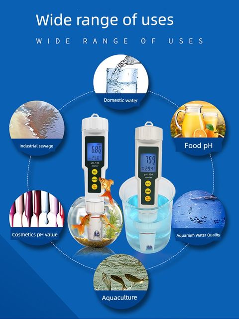 Puchun water quality ph test pen portable aquarium fish tank ph meter high-precision pH value detection instrument