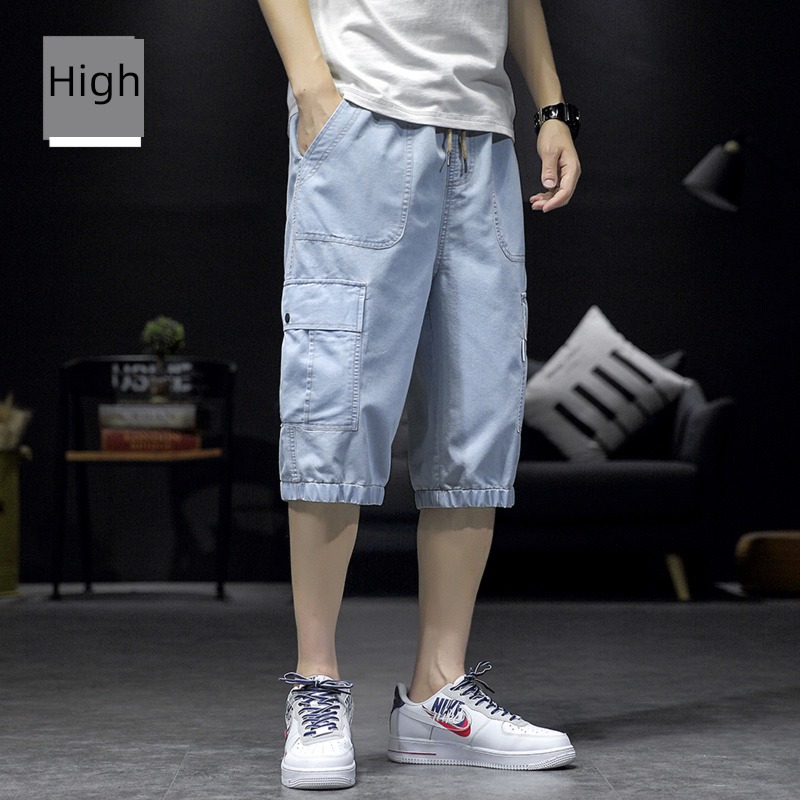 Chaopai summer cowboy easy leisure time ins Cropped Trousers