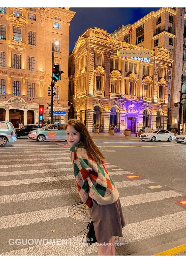 loose coat female Guoguojia Cardigan Early autumn new pattern sweater