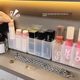 Three-part wall hanging partition box without punching mirror cabinet storage box bathroom small miscellaneous cosmetics lipstick storage box