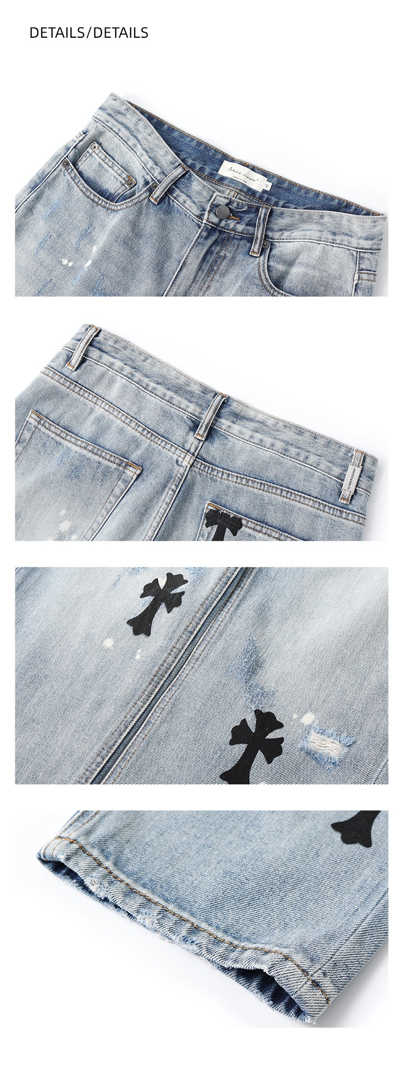 CLIMAX   VISION cross Make old Jeans