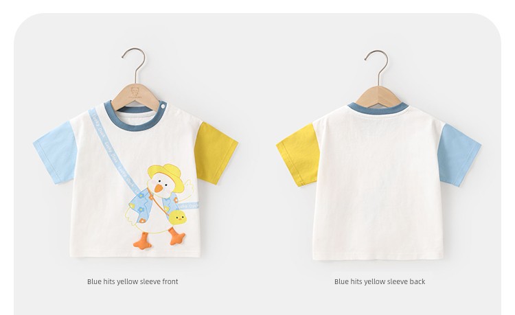 [Short Sleeve Clearance] Children's Short Sleeve T-Shirt Summer Trendy Brand Simple Cartoon Fashion Brand Kids' Clothing Baby Half Sleeve — 16