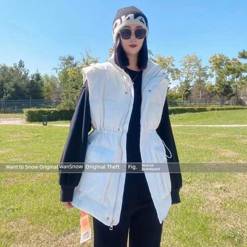 Foreign style Women Down jacket Sleeveless vest Vest