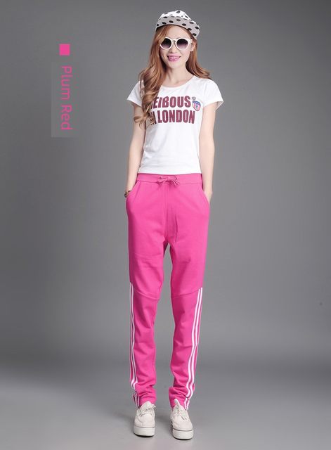 Small foot sweatpants for women's summer thin student spring and autumn casual pants for three-pin bar guard pants Korean version of Harlan trousers to make you look thin