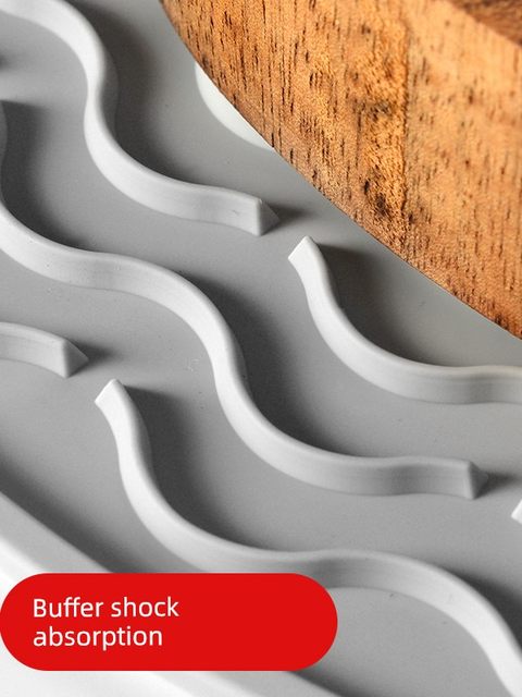 Silicone cutting board anti-slip pad chopping board fixing pad bottom kitchen cutting board shock absorbing pad sound insulation pad round shape