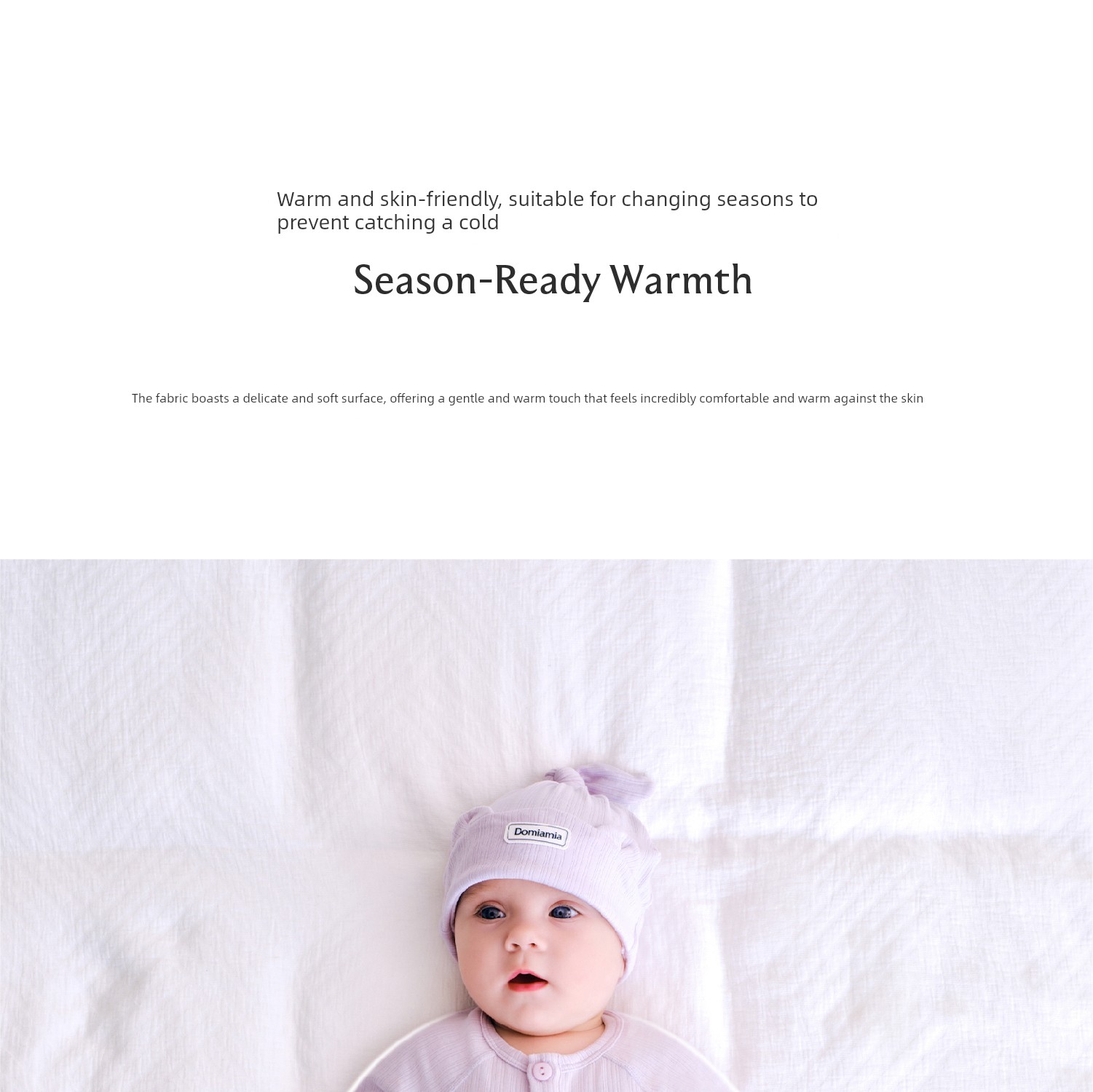 Domiamia Bamboo Soft Baby Wool Romper Newborn Clothes Baby Home Autumn Winter Belly-Protecting Jumpsuit — 23