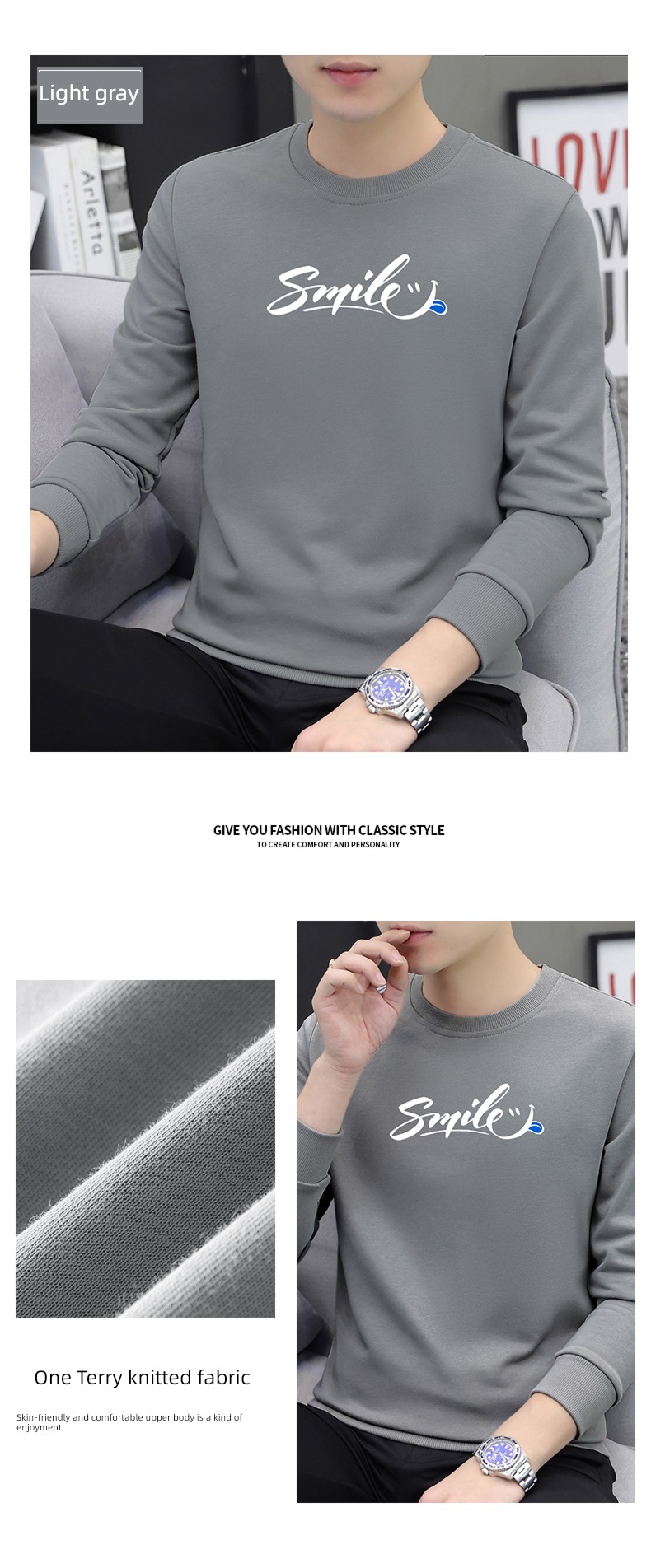 Autumn and winter knitting Undershirt trend No cap Sweater