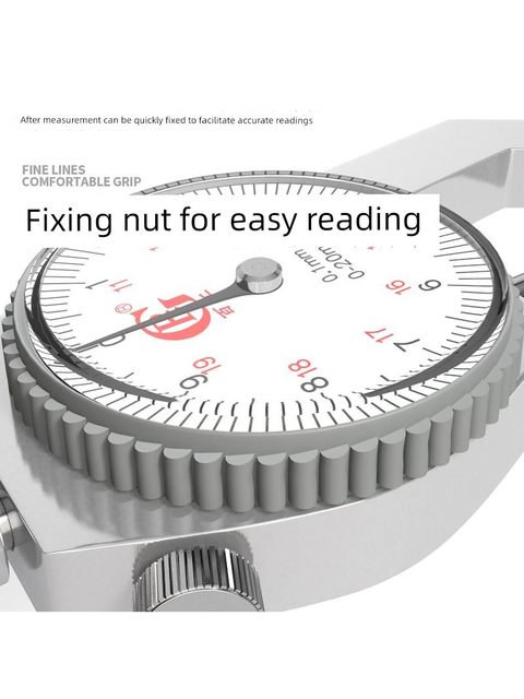 Thickness measurement thickness gauge high-precision caliper digital display thickness gauge steel pipe plate leather thickness meter flat head tip