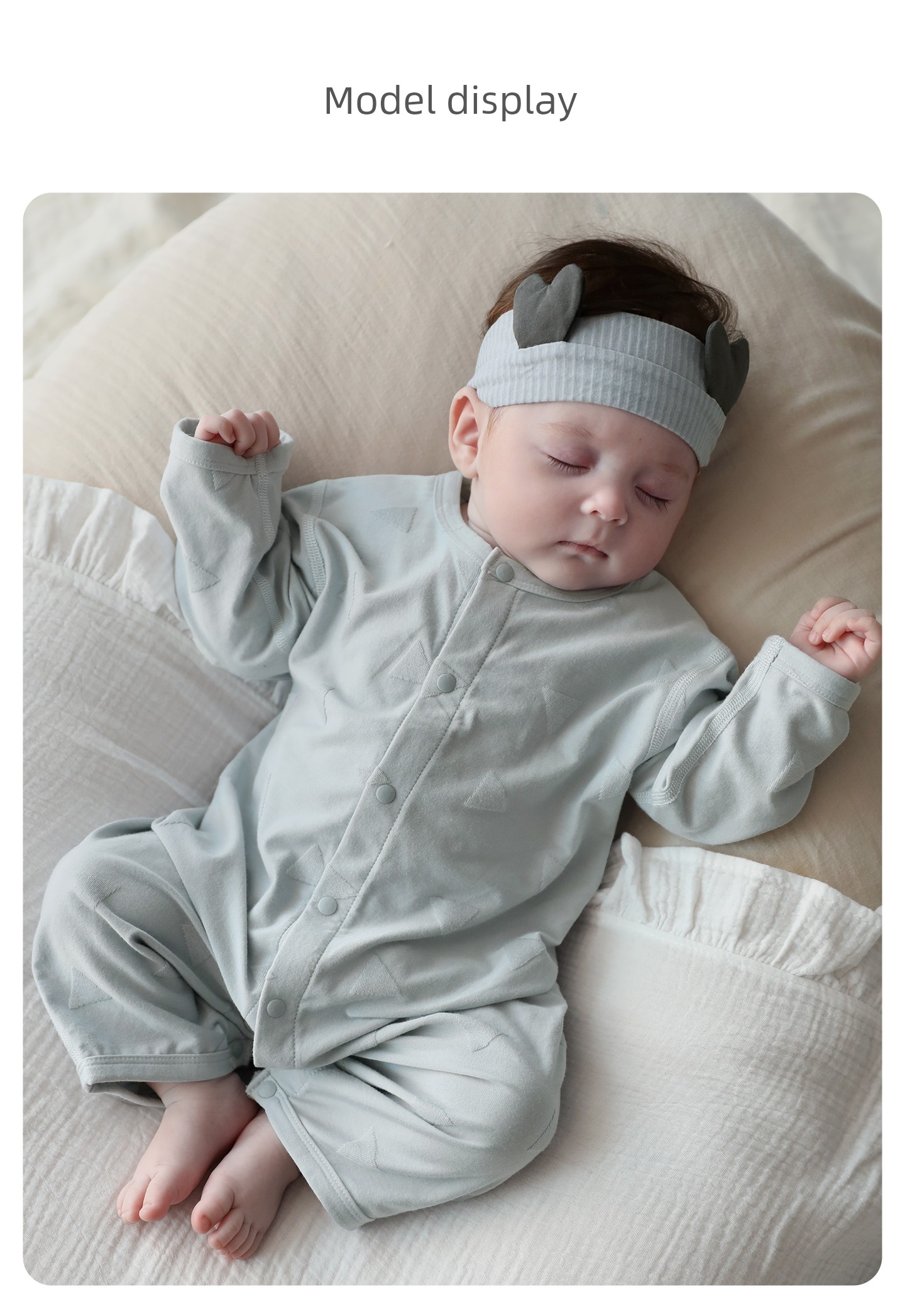 [Bamboo Fiber] Baby Jumpsuit Newborn Autumn Long-Sleeved Romper Crawling Suit Spring and Autumn Pajamas Baby Clothes — 15