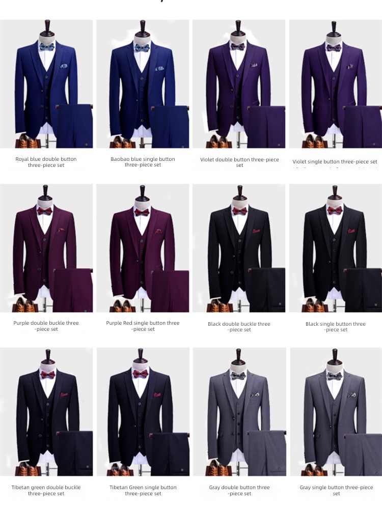 man Korean version Self-cultivation groomsman marry man 's suit suit