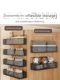 Bag storage rack wardrobe hook without hole punching cabinet side clothes hook wall hat clothes rack
