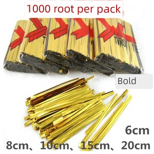 Gold and Silver Thick Tie Wire Binding Wire Wire Baking Packaging Sealing Tie Rope Bread Food Tea Hot