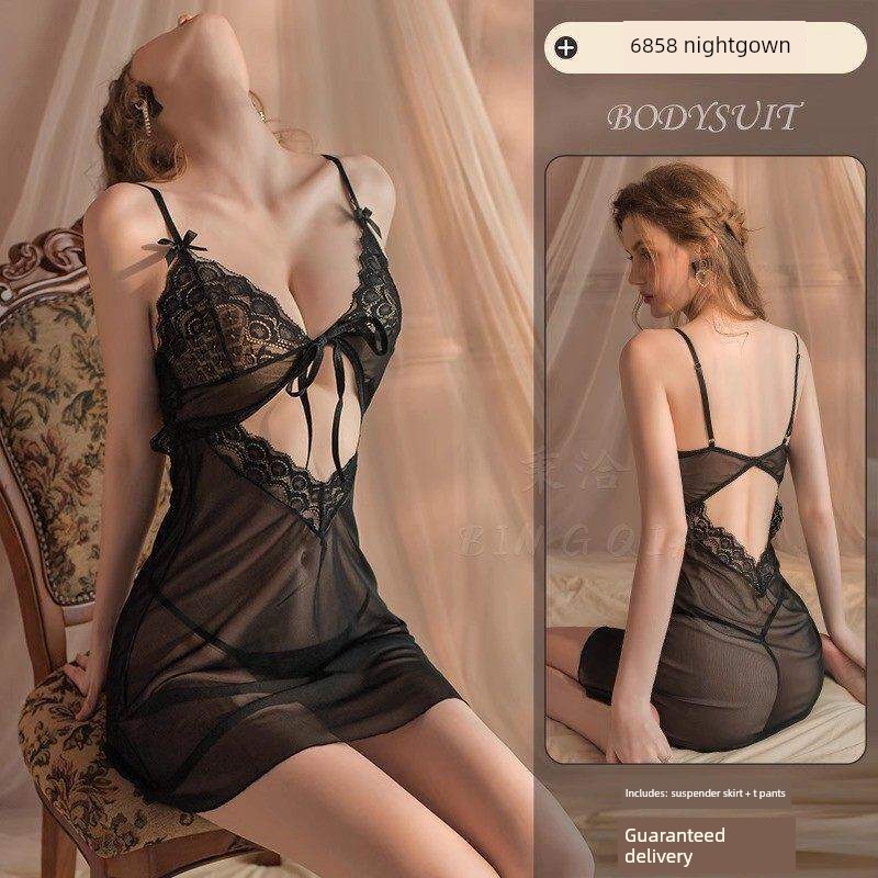 Sexy and Fun Sleepwear, Abstinence-Style Plus-Size Lace Camisole Nightdress, Abstinence-Style 2026 New Style, Mood-Enhancing and Fun Lingerie for Women — 1