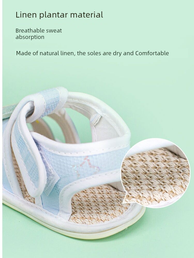 Summer 0-1 Years Old Breathable Non-Slip No Heel Slippage Baby Shoes — 4