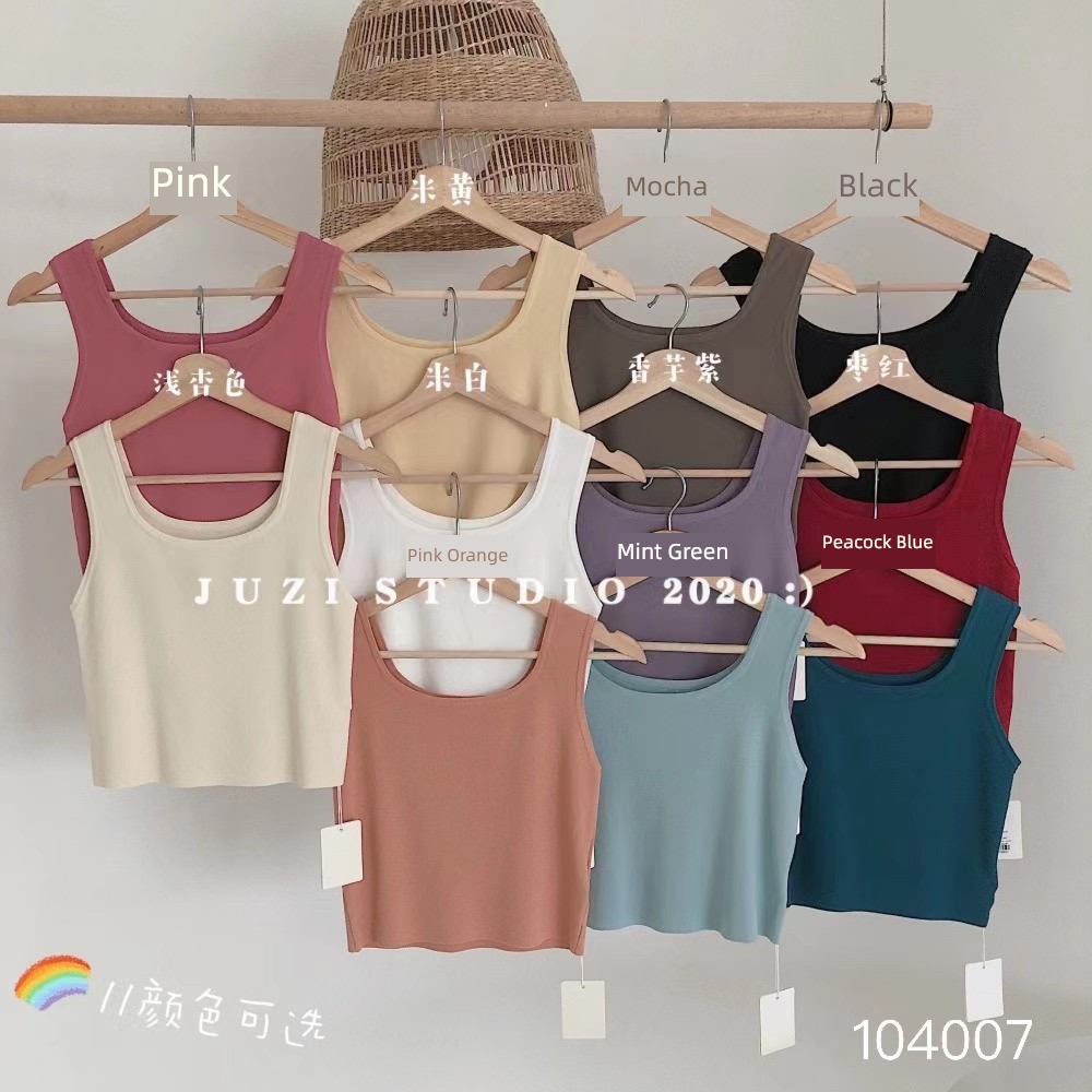 pinkycolor  Autumn and winter camisole girl High waist knitting vest