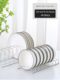 Stainless steel dish storage artifact plate table top drain rack kitchen storage rack bowl rack bowl plate storage rack