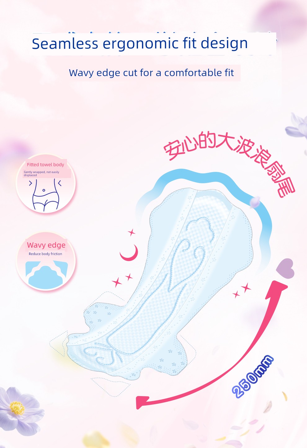 Dawang Elis Ai Luqian Ultra-Thin Light Feather Day and Night Use Comfortable Panty Liners Breathable Sanitary Pads Skin-Friendly Combo — 6