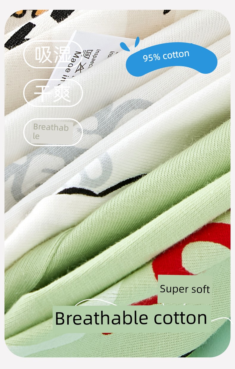 【10A Antibacterial Crotch】Boys' Underwear Children's Class a Pure Cotton Boxer Shorts for Older Boys and Little Boys, All-Cotton Baby Shorts — 2
