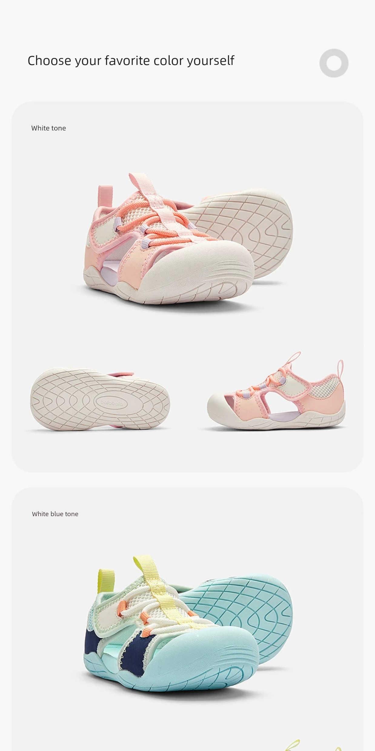 [Bee Wish Society] Balabala Kidsren's Shoes, Kidsren's Sandals, Quick-Drying, Soft-Soled, Breathable, Sports-Friendly Summer Shoes — 19