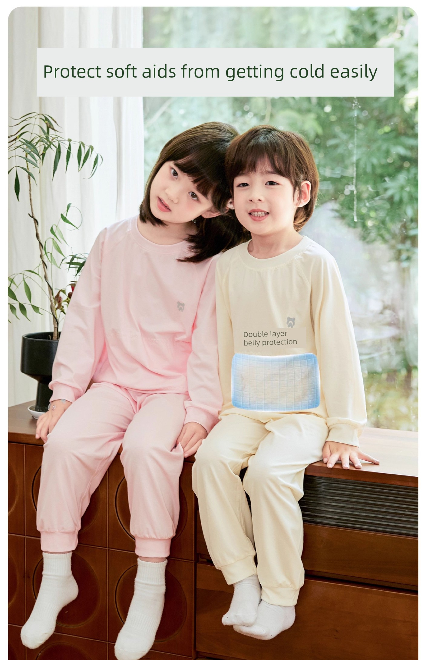 Four Seasons Collection】Children's Pajamas Boys' Autumn Tops and Pants Modal Cotton New Long Sleeve Spring and Autumn Girls' Homewear — 15