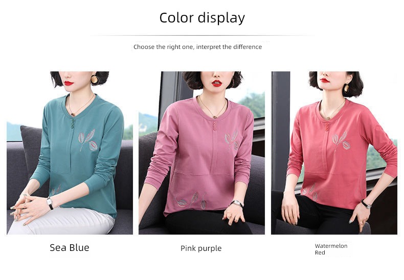 Age reduction Cover your belly easy jacket Undershirt Long sleeve T-shirt