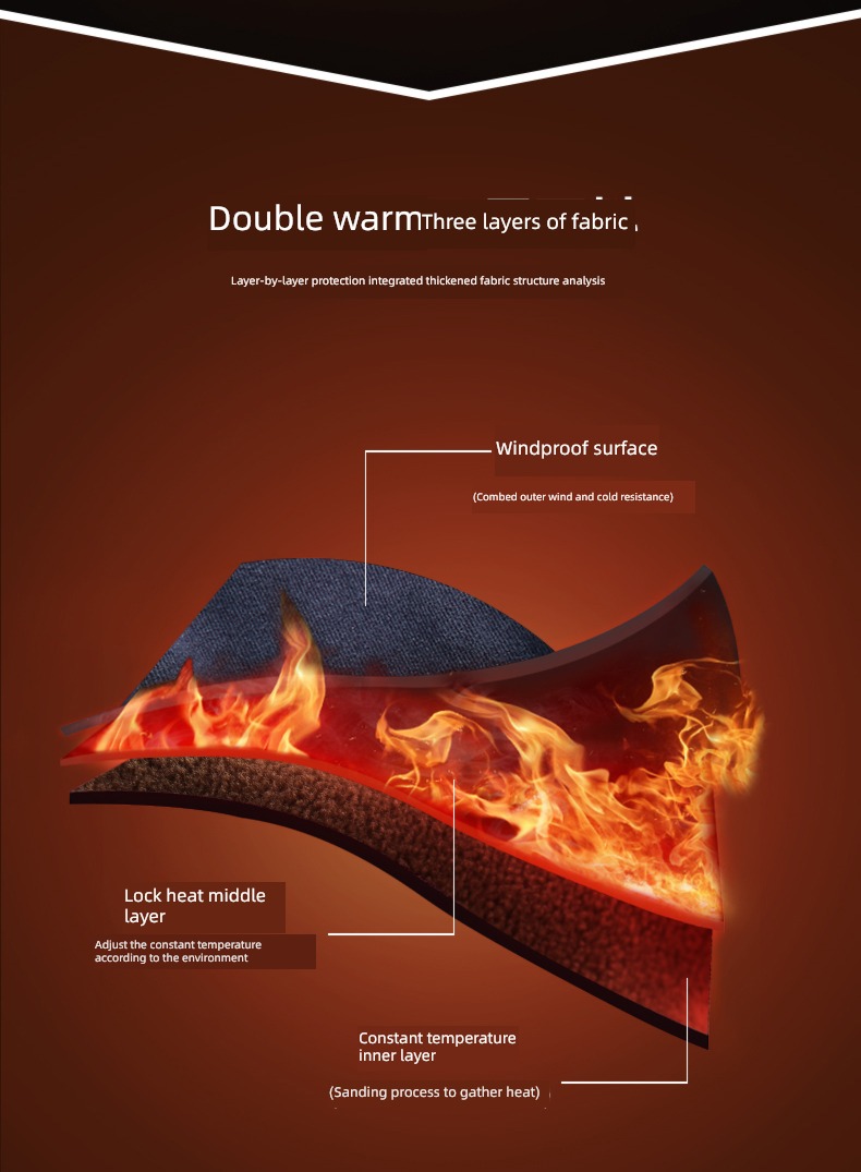 winter man Warm pants Plush thickening Cashmere kneepad Lay a foundation Interpenetrating Derong Self heating Autumn trousers northeast cotton-padded trousers