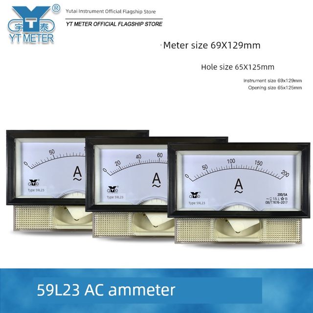 59L23-A AC ammeter 30/50/75/100/200/300/400/5A pointer transformer 59L19
