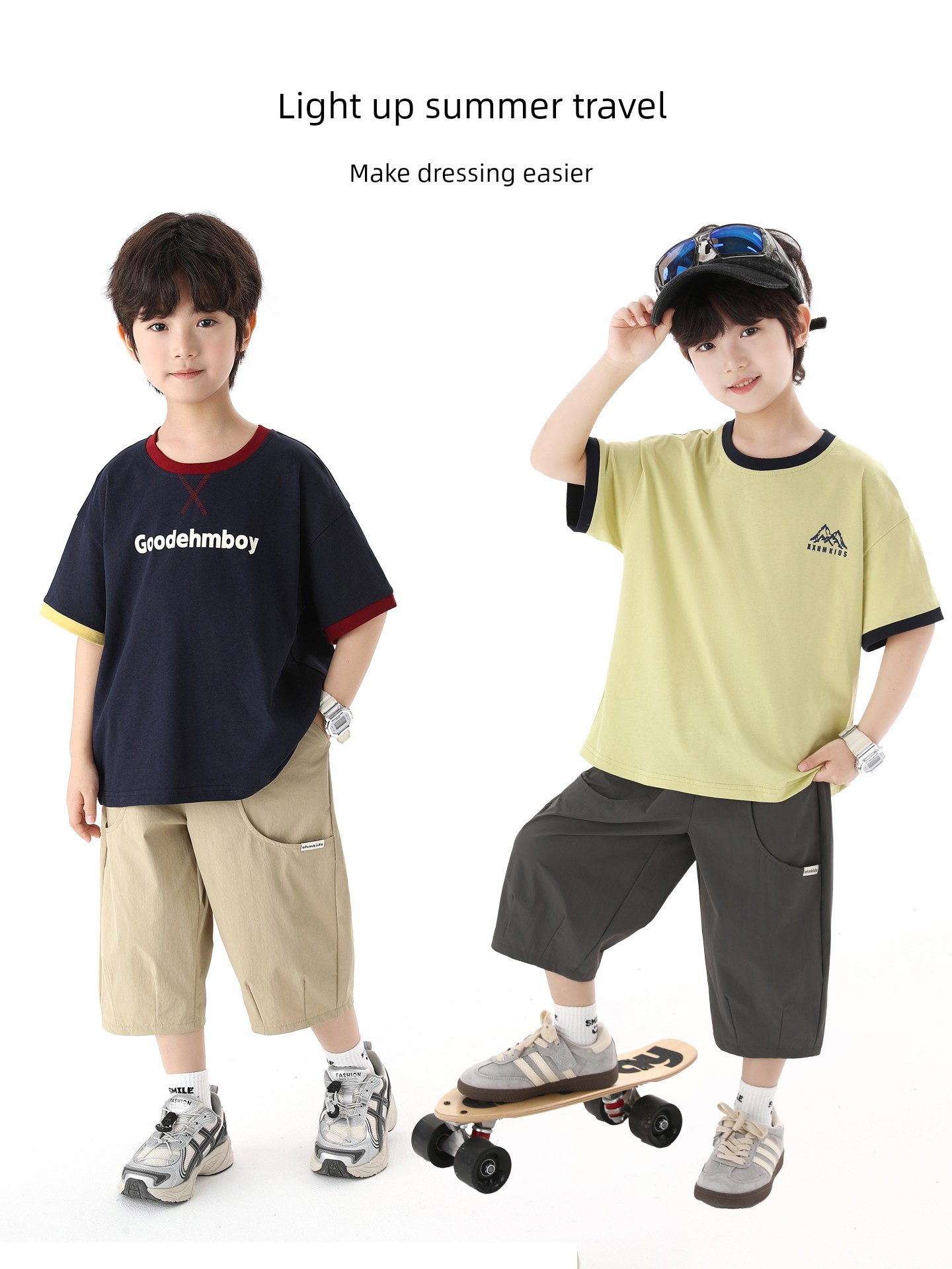 Little Elephant Ham Children's Clothing Boys' Pants Summer Thin Style Children's Summer Wear Cropped Pants 2026 New Model Big Kids Cool Shorts — 3