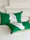 Spend time to live pure cotton double layer yarn baby cotton bed sheet four-piece set cartoon pillowcase bedding