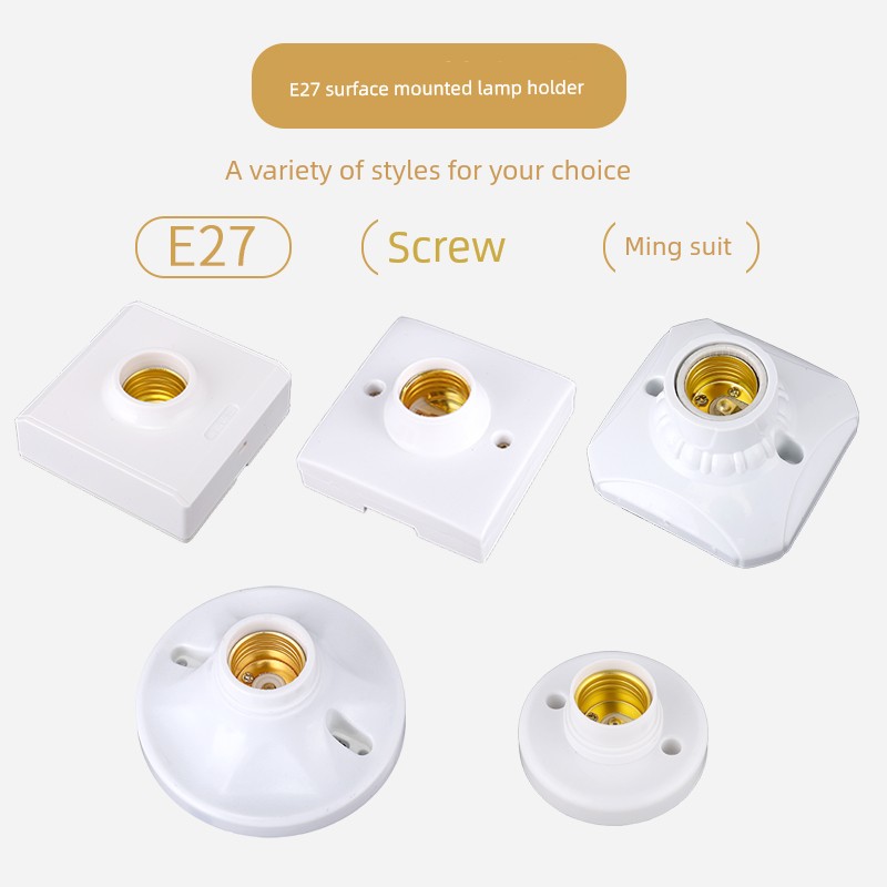 Led Square Threaded Socket Energy-Saving Bulb with Switch