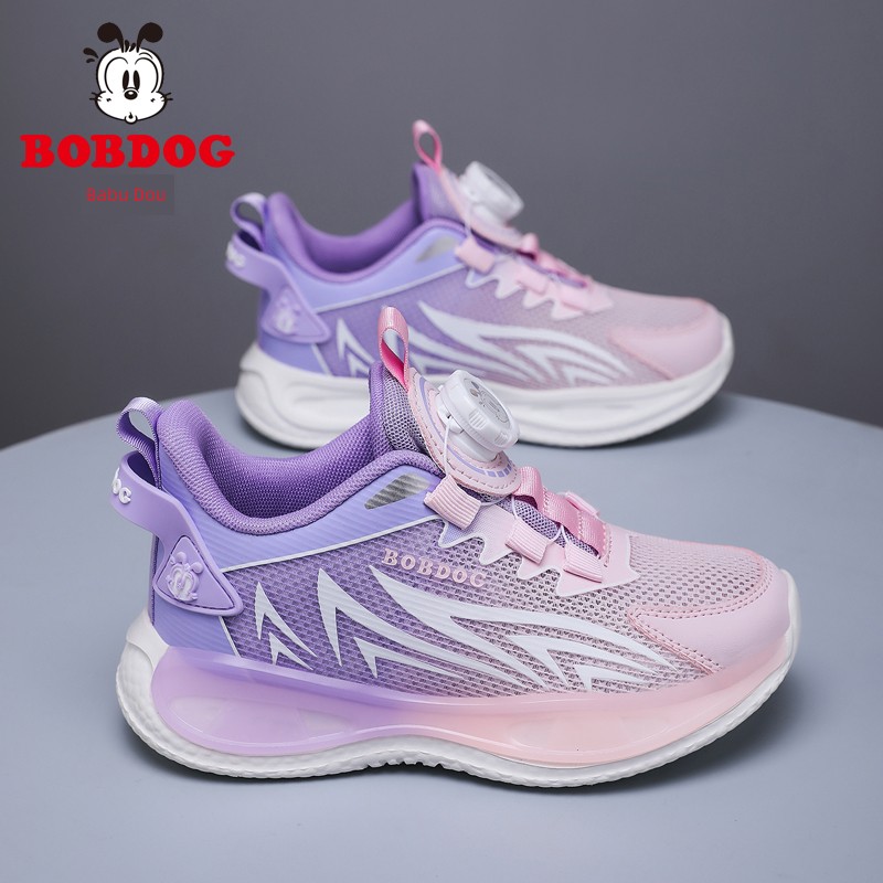 Babudou Kidsren's Shoes, Girls' Sports Shoes, 2026 Autum New Style, Mesh Breathable Girls' Lightweight Kidsren's Running Shoes — 1