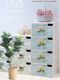 Nordic solid wood drawer cabinet stacked with European style cabinet storage cabinet multi-function combination storage cabinet simple modern
