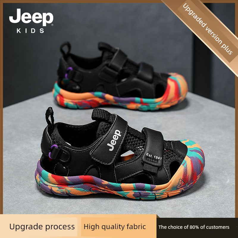 Jeep Children's Closed-Toe Sandals for Boys, Summer Water Shoes, 2026 New Model, Suxi Shoes for Girls, Non-Slip Beach Shoes — 1