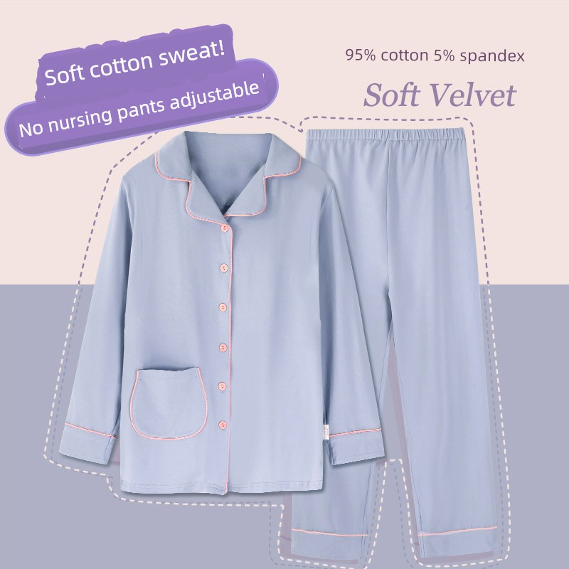Yatmao Cotton Autumn and Winter Maternity Home Wear — 4