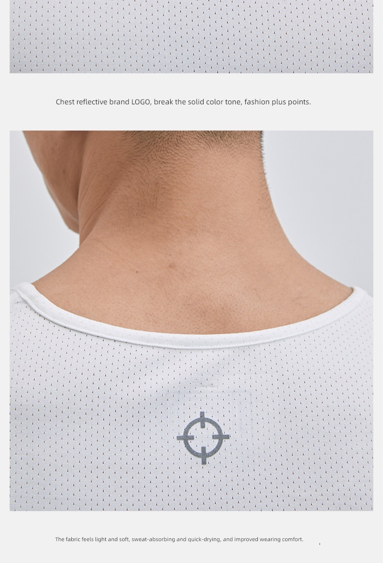 Quasi person muscle Self-cultivation Sleeveless T-shirt motion vest